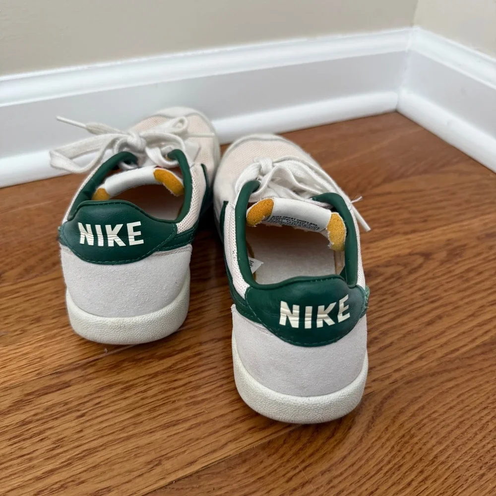 Nike Killshot Kids Sneakers White Green‎ Lace Up Casual Shoes Size 4.5Y